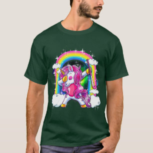 Field Hockey Dabbing Unicorn Dab Magical Gir T-shirt