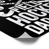 Field Hockey Dad Voice Dad Of A Field Hockey Playe Poster (Hoek)