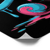 Field Hockey Drip Voor Speler Poster (Hoek)