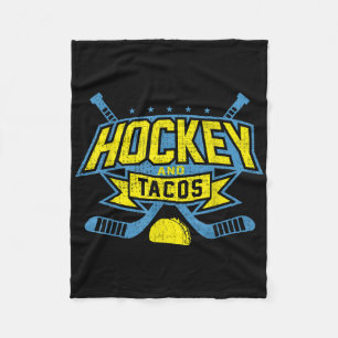 Field Hockey En Tacos Fan League IJshockey Speler Fleece Deken