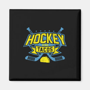 Field Hockey En Tacos Fan League IJshockey Speler Magneet