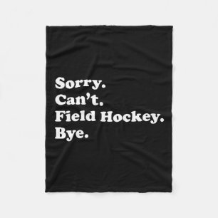 Field Hockey Gift Voor Mannen Vrouwen Jongens Of M Fleece Deken