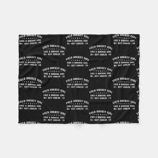 Field Hockey Girl Definition  Fleece Deken (Voorkant (Horizontaal))