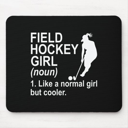 Field Hockey Girl Definition  Muismat (Voorkant)