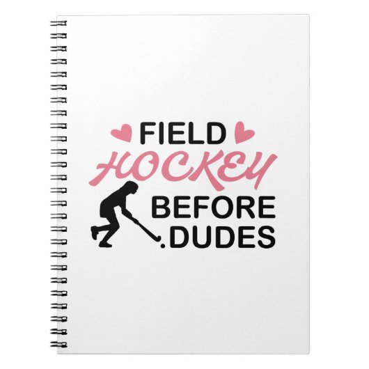 Field Hockey Girl Notitieboek (Voorkant)