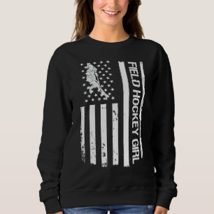 Field Hockey Girl Usa Flag 1 Trui