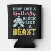 Field Hockey Goalie Block als een Beest Blikjeskoeler (Achterkant)