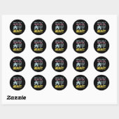 Field Hockey Goalie Block als een Beest Ronde Sticker (Vel)