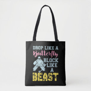 Field Hockey Goalie Block als een Beest Tote Bag