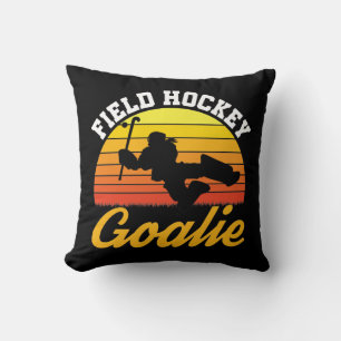 Field Hockey Goalie Goalkeeper Retro Kussen
