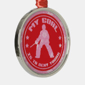 Field Hockey Goalie Holiday Ornament (Rechts)