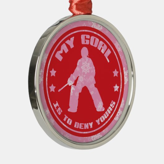 Field Hockey Goalie Holiday Ornament (Rechts)