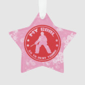 Field Hockey Goalie Holiday Ornament (voorkant)