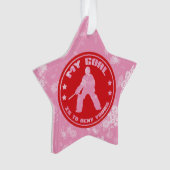 Field Hockey Goalie Holiday Ornament (voorkant)