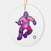 Field Hockey goalie Keramisch Ornament (Links)
