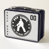  Field Hockey Goalie Lunch Box, Black (Achterkant)