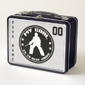  Field Hockey Goalie Lunch Box, Black (Voorkant)