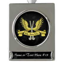 Field Hockey Goalie Personalized Holiday Ornament