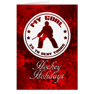 Field Hockey Goalie Quote-kerstkaart