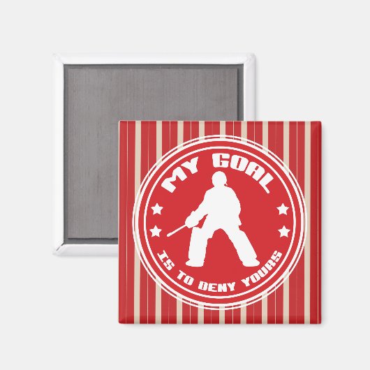 Field Hockey Goalie Quote Magneet (Voorkant / Achterkant)