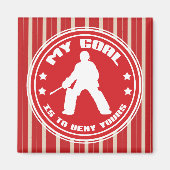 Field Hockey Goalie Quote Magneet (Voorkant)