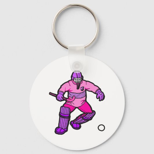 Field Hockey goalie Sleutelhanger (Voorkant)