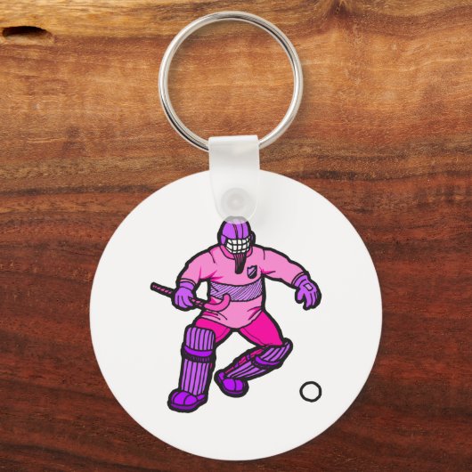 Field Hockey goalie Sleutelhanger (Voorkant)