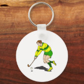 Field Hockey Guy Sleutelhanger (Voorkant)