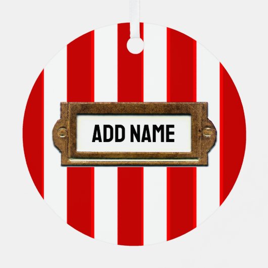 Field Hockey Holiday Cadeau Metalen Ornament (Achterkant)