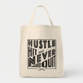 Field Hockey Hustle Hit & Nooit Canvas tas (Voorkant)