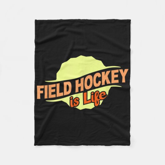 Field Hockey Is Life Cool Sports Lover Athlete Com Fleece Deken (Voorkant)