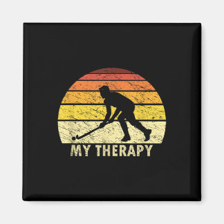 Field Hockey Is My Therapy Humorous Field Hockey P Magneet