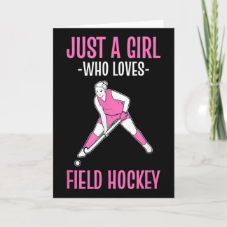 Field Hockey Just A Girl Who Loves Hockey  Kaart