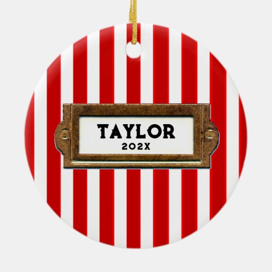 Field Hockey Kerst Keepsake Keramisch Ornament (Achterkant)