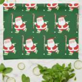 Field Hockey Kerst Keuken Handdoek (Gevouwen)