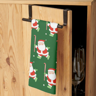 Field Hockey Kerst Keuken Handdoek