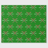 Field Hockey Kerstmis Cadeaupapier (Vlak)