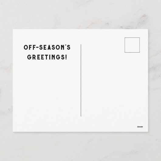 Field Hockey Kerstmis Feestdagenkaart (Achterkant)