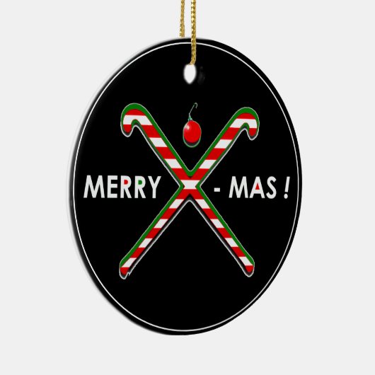 Field Hockey Kerstmis Keramisch Ornament (Rechts)