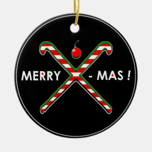 Field Hockey Kerstmis Keramisch Ornament