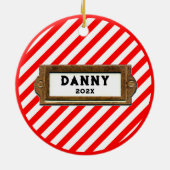 Field Hockey Kerstmis Keramisch Ornament (Achterkant)