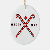 Field Hockey Kerstmis Keramisch Ornament (Rechts)