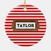 Field Hockey Kerstmis Keramisch Ornament (Achterkant)