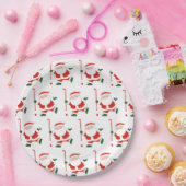 Field Hockey Kerstmis Papieren Bordje (Feest)