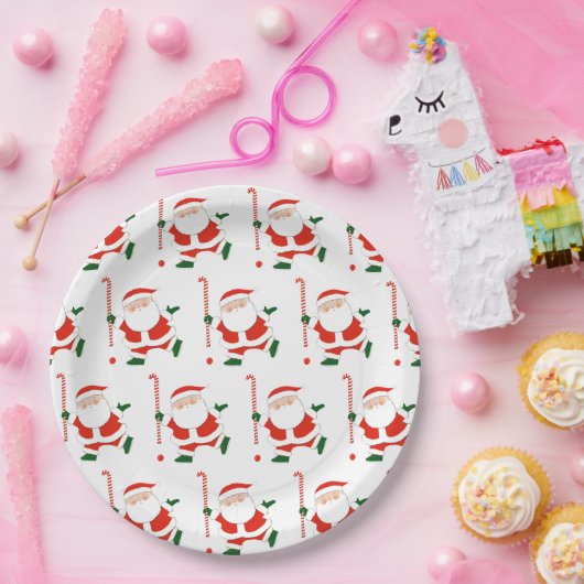 Field Hockey Kerstmis Papieren Bordje (Feest)