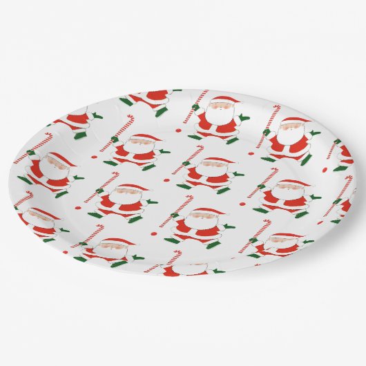 Field Hockey Kerstmis Papieren Bordje (Gekanteld)