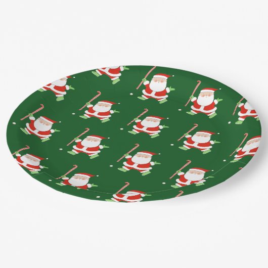 Field Hockey Kerstmis Papieren Bordje (Gekanteld)