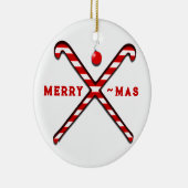 Field Hockey-kerstversiering Keramisch Ornament (Rechts)