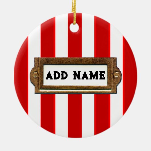 Field Hockey-kerstversiering Keramisch Ornament (Achterkant)