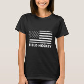 Field Hockey Life Usa Flag Patriotic Sports Design T-shirt (Voorkant)
